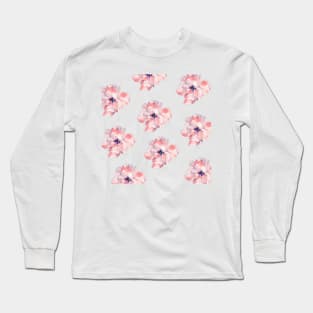 Pink Flowers Long Sleeve T-Shirt